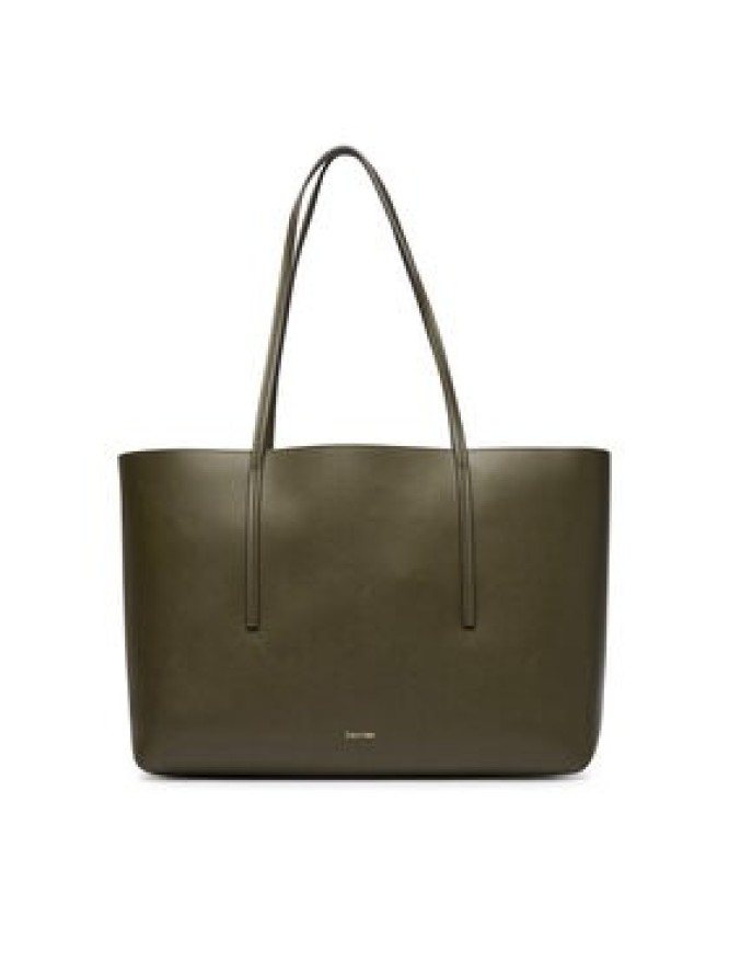 Calvin Klein Torebka Foil Logo Tote W/Pouch LV04F3274G Zielony ciemny