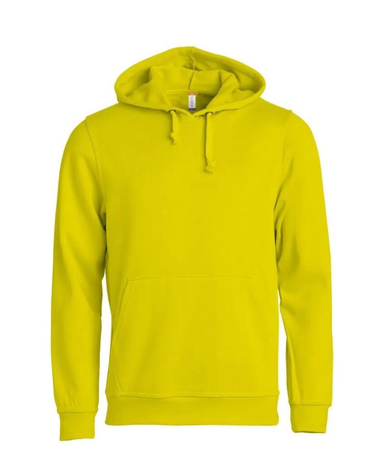 clique Basic Hoody bluza z kapturem wysoka widoczność – visibility yellow