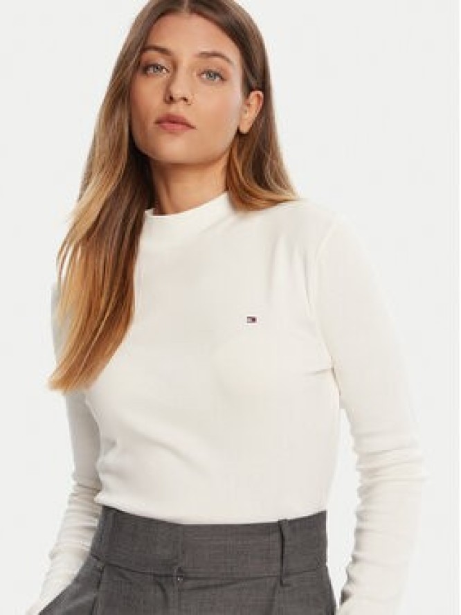 Tommy Hilfiger Sweter Cody WW0WW47307 Écru Slim Fit