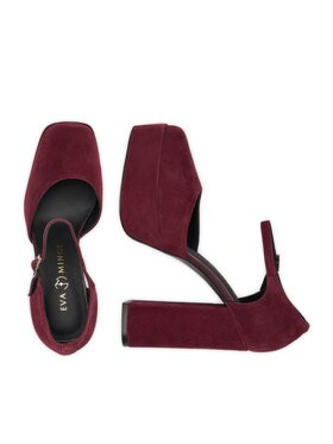 Eva Minge Czółenka EO-NIKI-E340-70H Bordowy