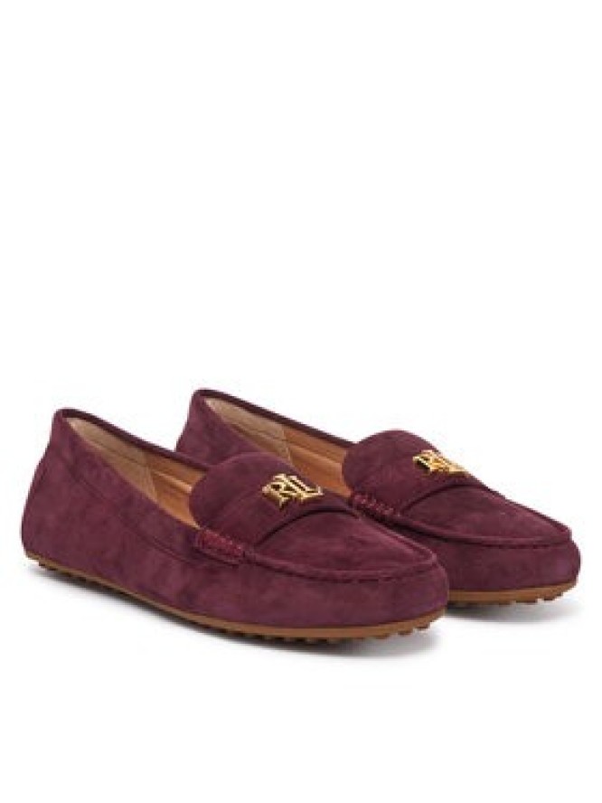 LAUREN RALPH LAUREN Mokasyny Barnsbury 802821629037 Bordowy