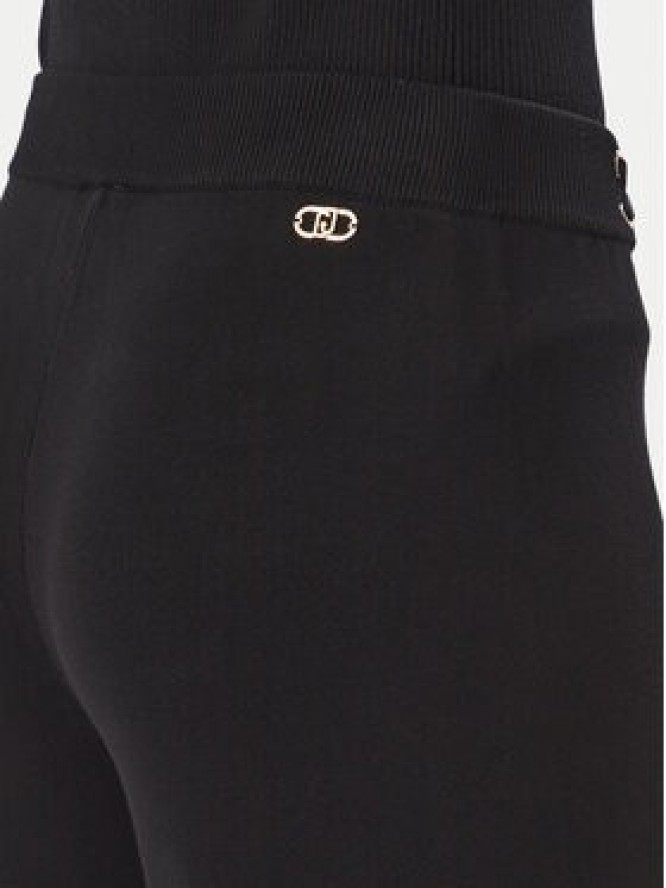 Liu Jo Sport Spodnie dzianinowe TF6084 MS63L Czarny Regular Fit