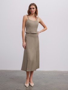 BGN Spódnica w kolorze jasnobrązowym rozmiar: 36