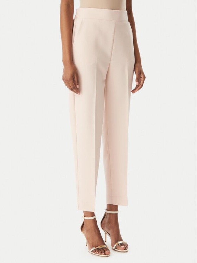 Maryley Spodnie materiałowe 26EB616/43PY Różowy jasny Regular Fit