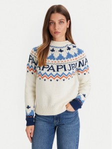 Napapijri Sweter D-Fiames NP0A892S Beżowy Regular Fit