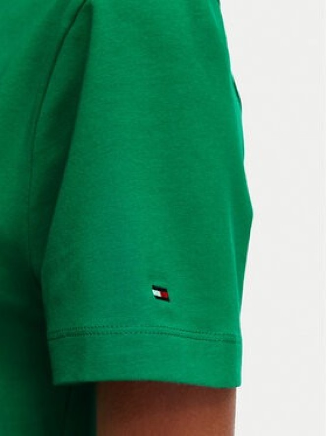 Tommy Hilfiger T-Shirt Logo Embroidery WW0WW48699 Zielony Regular Fit
