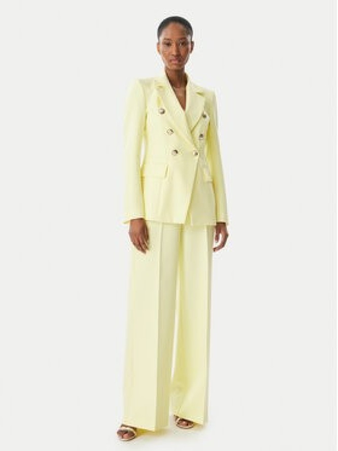 Maryley Spodnie materiałowe 26EB680/43LE Żółty jasny Regular Fit