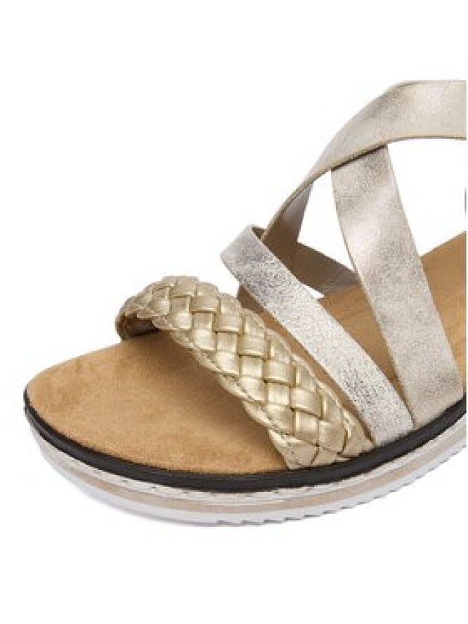 Rieker Sandały CEO-V3663-90 Złoty