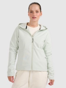 4F Kurtka softshell wiatroodporna membrana 5000 damska - turkusowa M