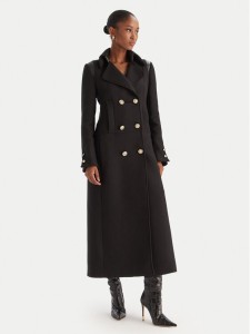 Babylon Płaszcz przejściowy E215BI Czarny Regular Fit