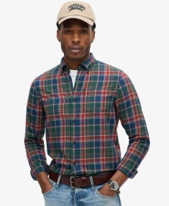 superdry Koszula Vintage Check z Bawełny Organicznej