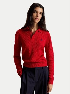 Polo Ralph Lauren Sweter 211972132501 Czerwony Regular Fit