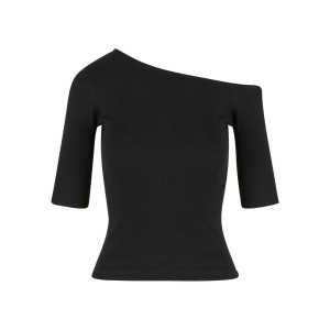 Koszulka damska Urban Classics Organic Asymmetric Rib