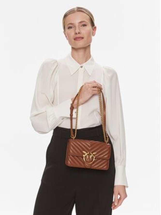 Pinko Torebka Love One Mini Dc PE 24 PLTT 100074 A0GK Brązowy