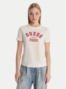 Guess T-Shirt V6RI15 J1314 Biały Regular Fit