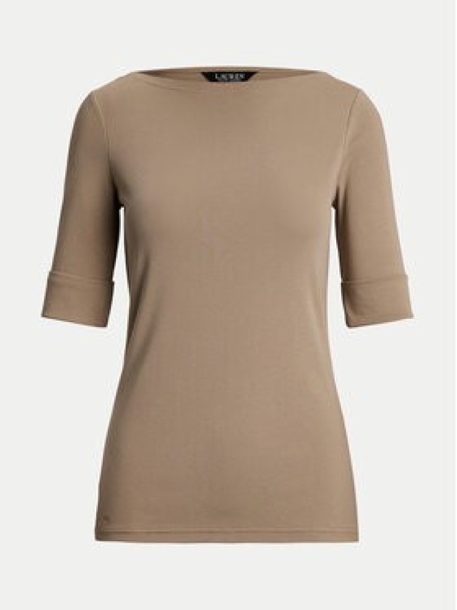 LAUREN RALPH LAUREN Bluzka 200654963191 Beżowy Slim Fit