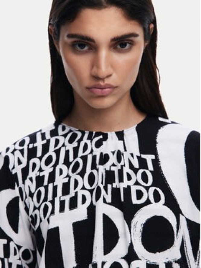 Desigual Bluzka 25SWBW04 Czarny Regular Fit