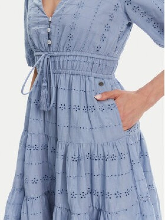 Pepe Jeans Sukienka letnia Day PL953694 Błękitny Regular Fit