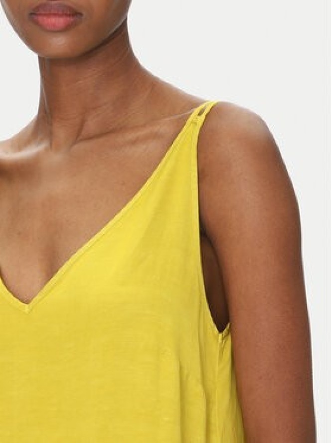 ViCOLO Sukienka letnia TD0758 Żółty Regular Fit