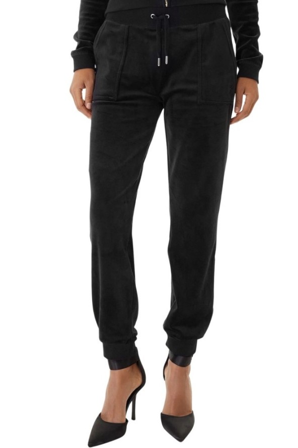 JUICY COUTURE Czarne dresy damskie Willow Cuff Jogger, Rozmiar S