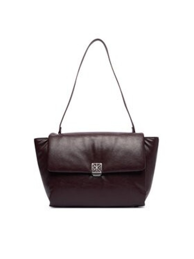 Calvin Klein Torebka Emblem Hw Padded Satchel LV04F3615G Bordowy