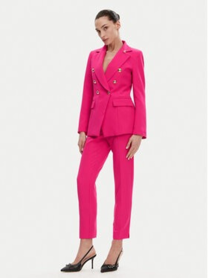 Maryley Spodnie materiałowe 25EB52Z/M24/43AL Różowy Regular Fit