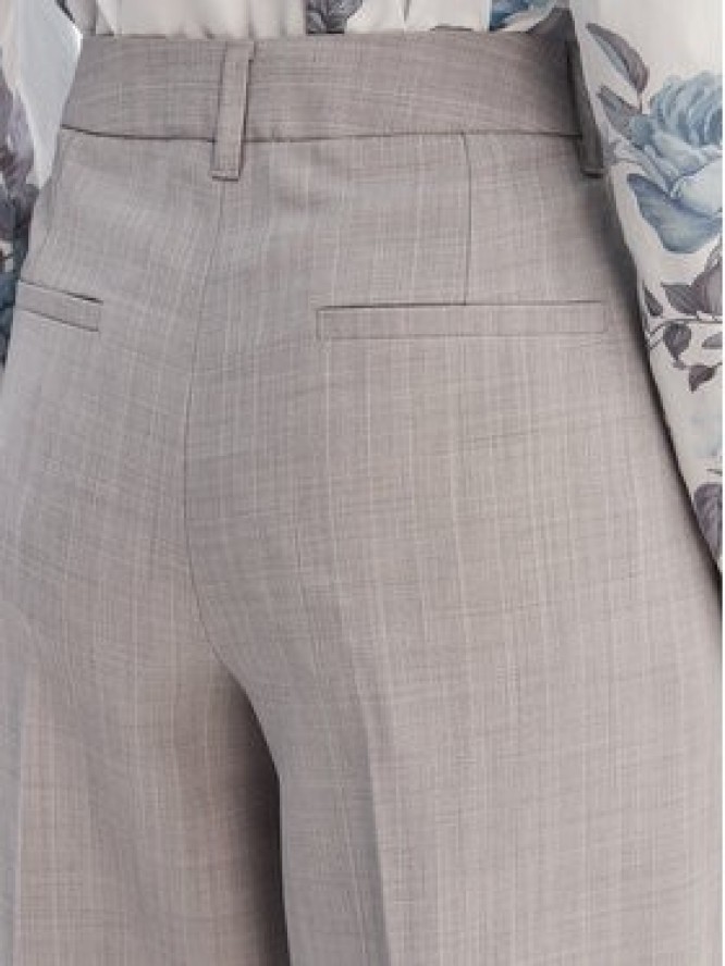 Marella Spodnie materiałowe Giunchi 2613131101 Szary Straight Fit