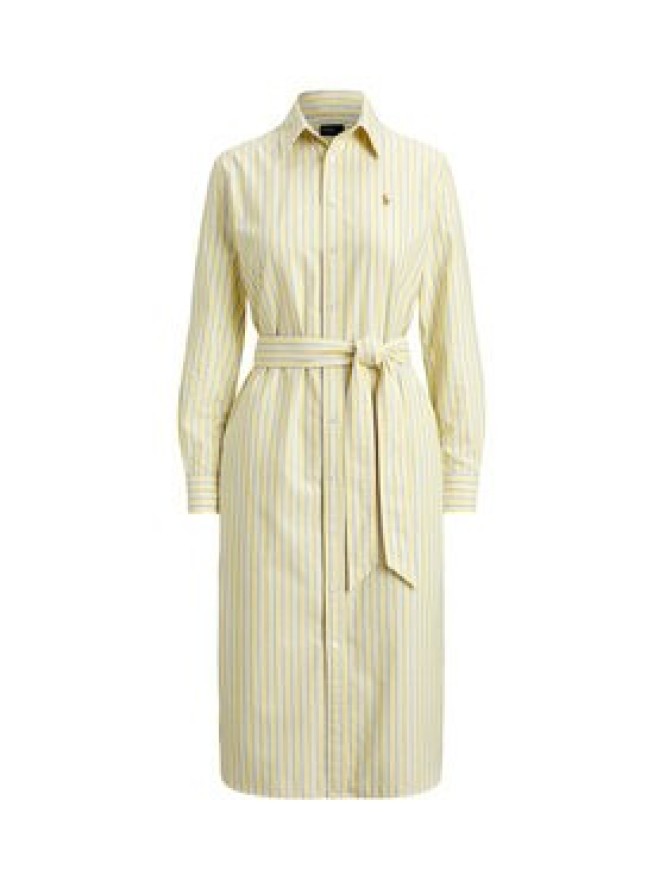 Polo Ralph Lauren Sukienka koszulowa 211959901501 Żółty Regular Fit