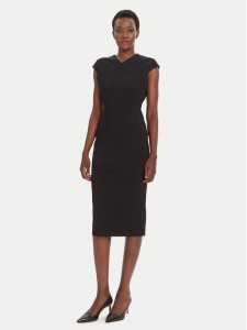 BOSS Sukienka koktajlowa Dulisa 50541987 Czarny Slim Fit