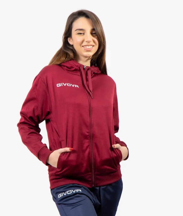 Bluza sportowa Givova Polarfleece 500 Burgund
