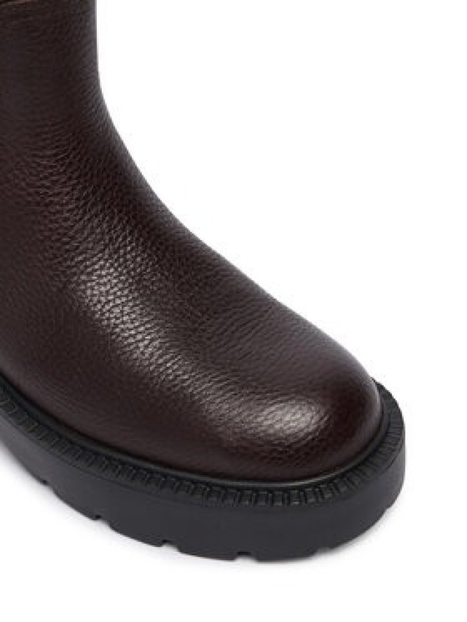 Tommy Jeans Kozaki Tjw Tubular Mid Boots EN0EN03111 Brązowy ciemny