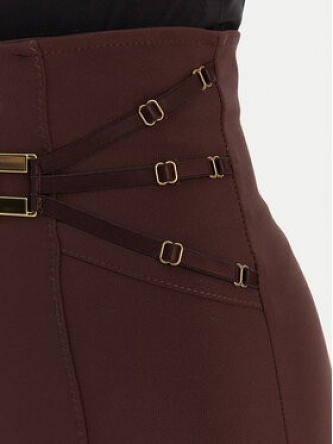 Elisabetta Franchi Spodnie materiałowe PA-158-61E2-V350 Brązowy Skinny Fit