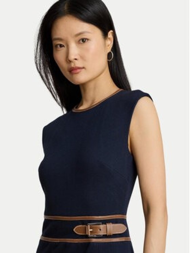 LAUREN RALPH LAUREN Sukienka koktajlowa 200980040001 Granatowy Slim Fit