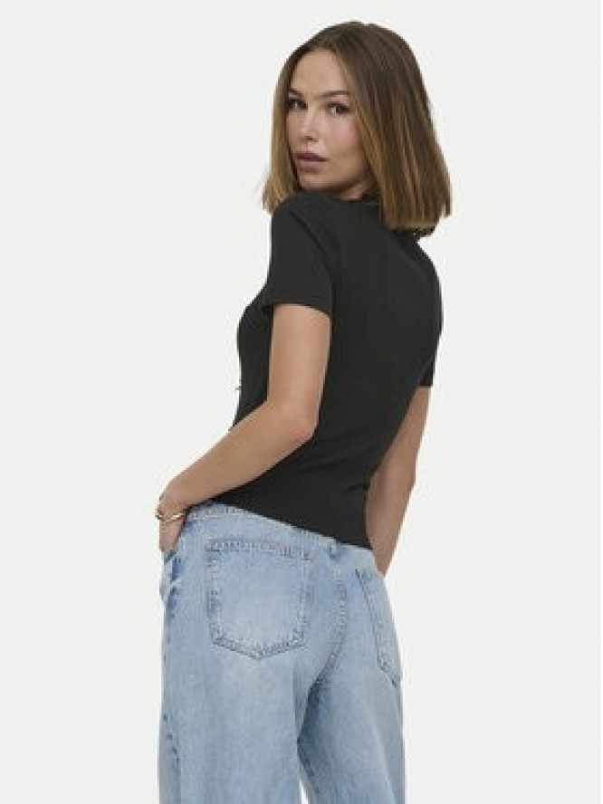 ONLY T-Shirt Femke 15369336 Czarny Slim Fit