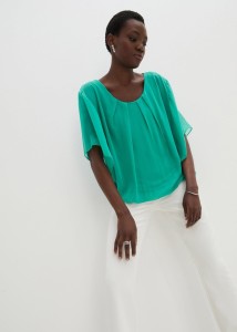 Bluzka szyfonowa z topem