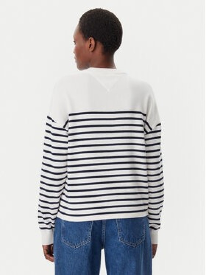 Tommy Jeans Sweter Varsity DW0DW20251 Écru Regular Fit