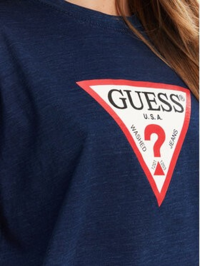 Guess Jeans T-Shirt W5GI20 KCTG1 Granatowy Regular Fit