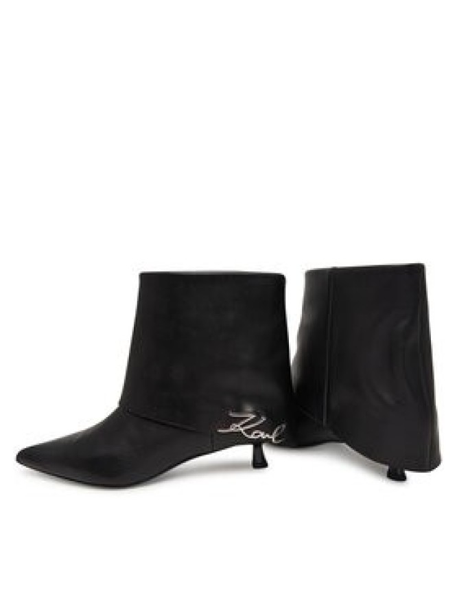 KARL LAGERFELD Botki KL30141 Czarny