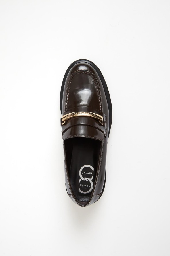 Loafersy damskie skórzane CESARE CASADEI
