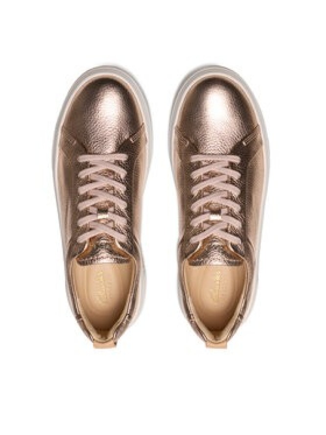 Clarks Sneakersy Hollyhock Walk 26181357 Złoty