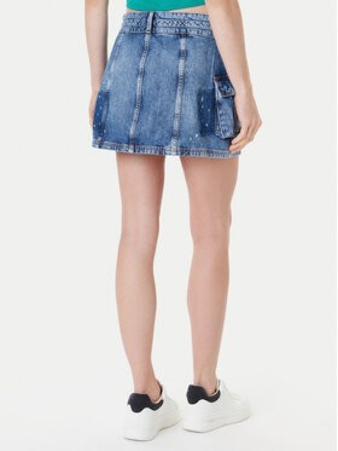 Guess Spódnica jeansowa W5YD0L D5R01 Niebieski Regular Fit