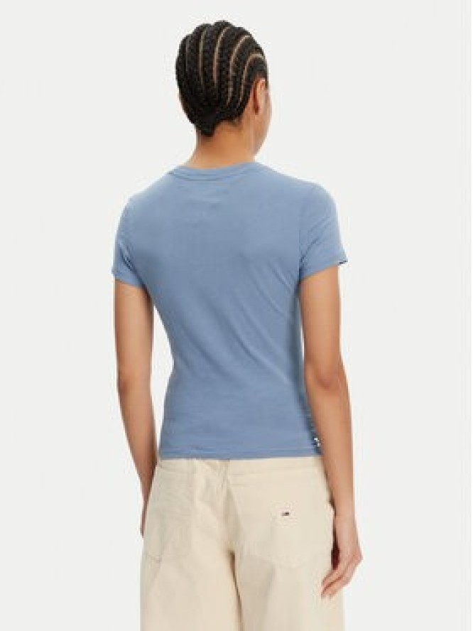 Tommy Jeans T-Shirt Tonal Linear DW0DW20315 Niebieski Slim Fit