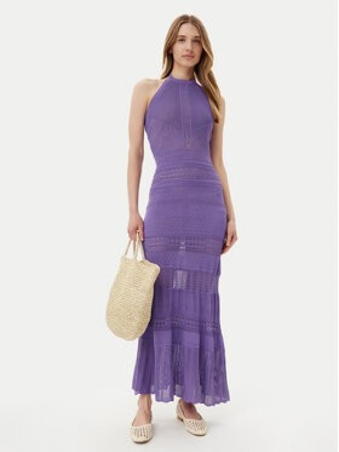 TWINSET Sukienka dzianinowa 251TT3105 Fioletowy Slim Fit