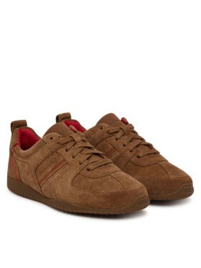 Clarks Sneakersy Meridor Lace 26320261 Brązowy