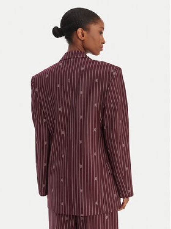 HUGO Marynarka Antegi 50554428 Bordowy Relaxed Fit