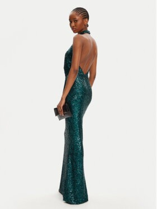 Fracomina Sukienka wieczorowa FQ25WD3012W706N6 Zielony Regular Fit