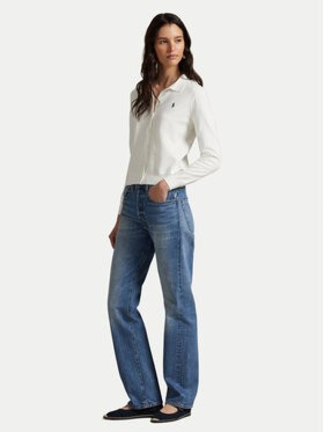 Polo Ralph Lauren Kardigan 211972110002 Biały Slim Fit