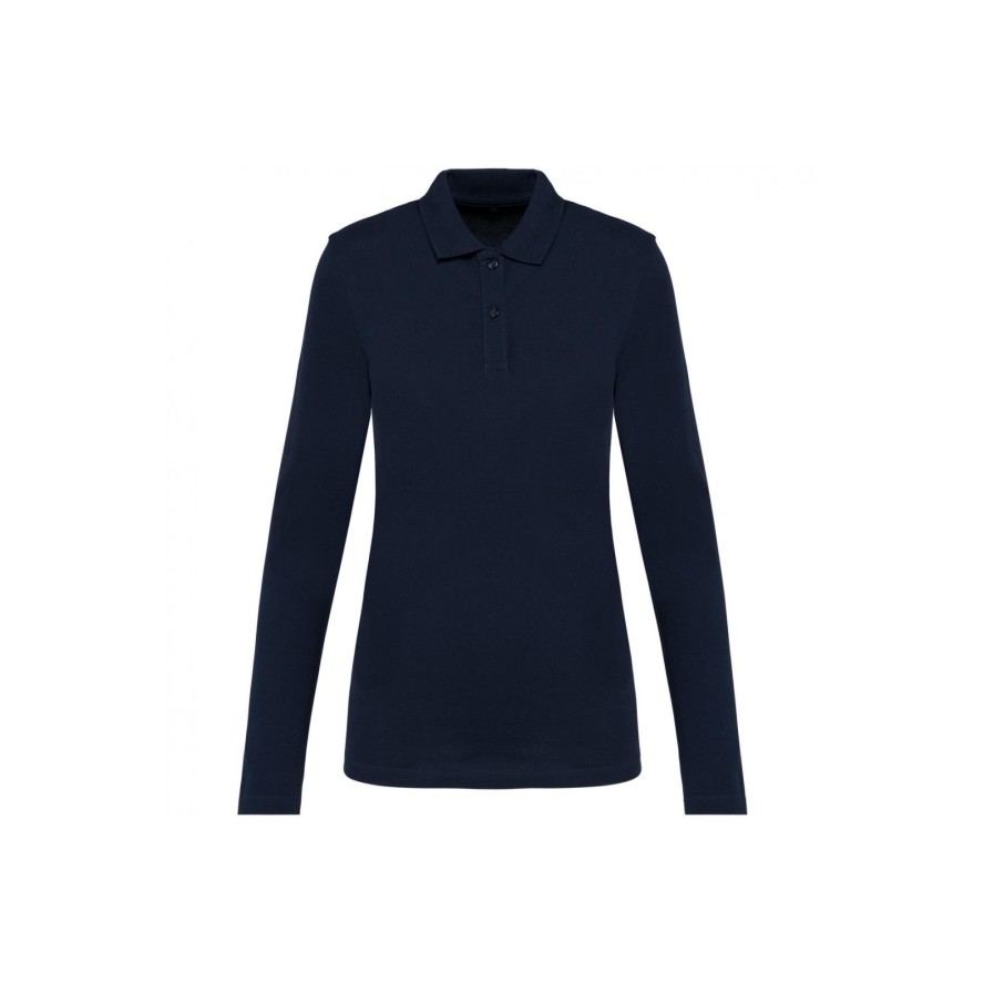 Damska koszulka polo z długim rękawem z suprimy Kariban Premium