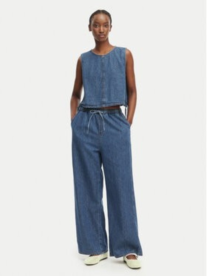 Tommy Jeans Top DW0DW22609 Niebieski Regular Fit