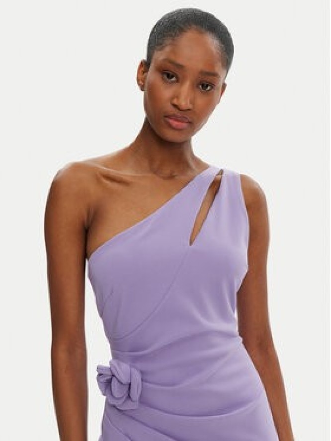 Rinascimento Sukienka koktajlowa CFC0122878003 Fioletowy Regular Fit